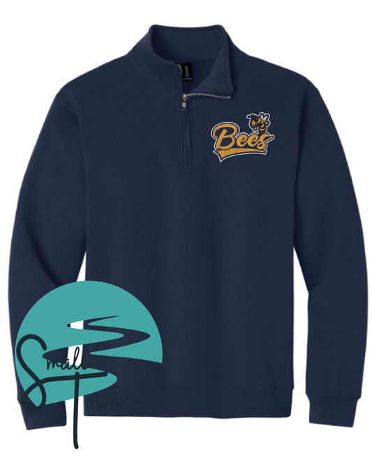 Bees Quarter Zip- Embroidered 3