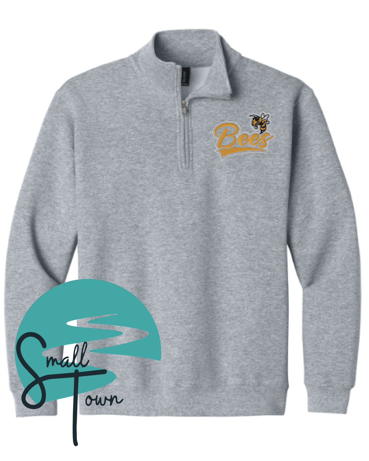 Bees Quarter Zip- Embroidered 4