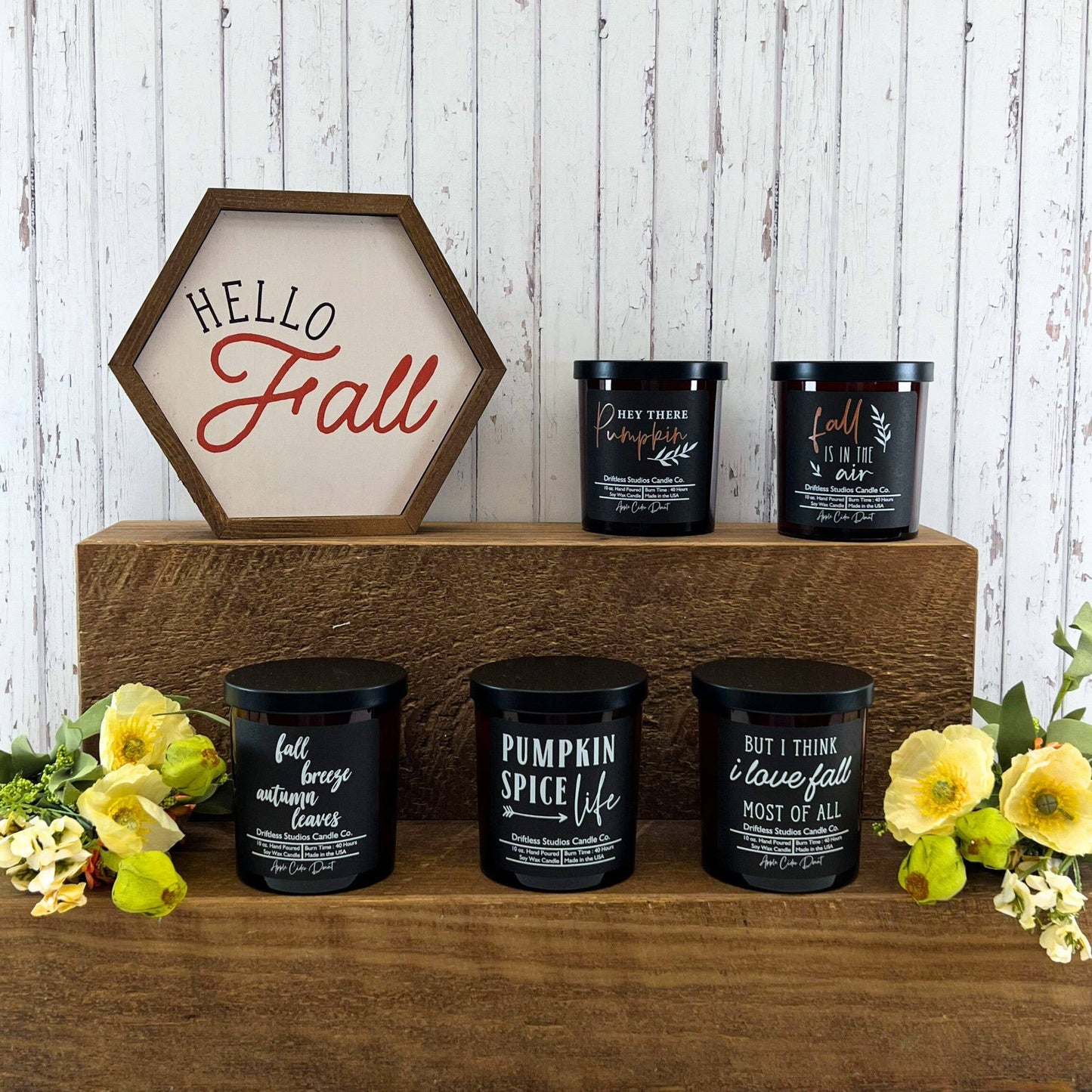 Fall Candle - Soy Wax Candles: Apple Cider Donut