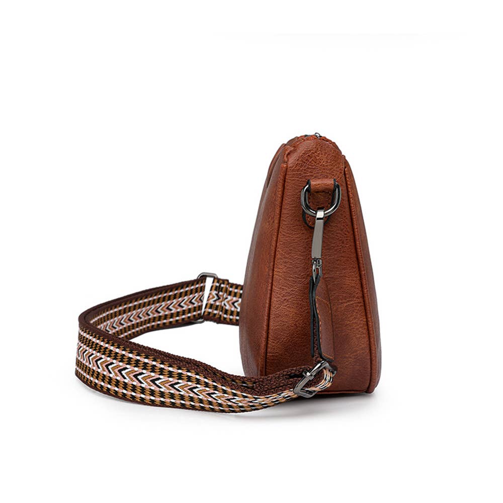 Retro Commuting Shoulder Bag: Pink