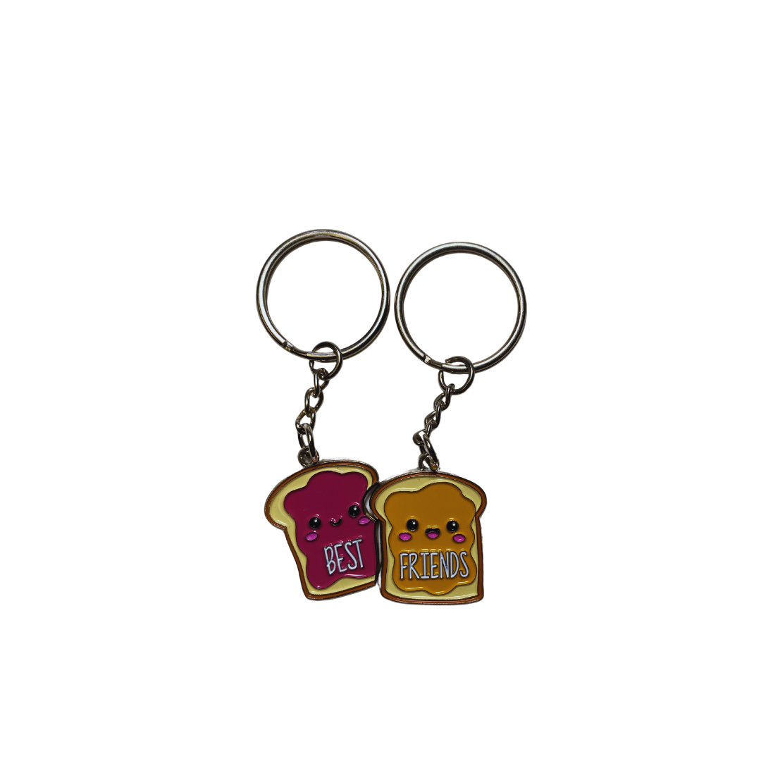 Hey Bestie PB & J Best Friend Keyrings