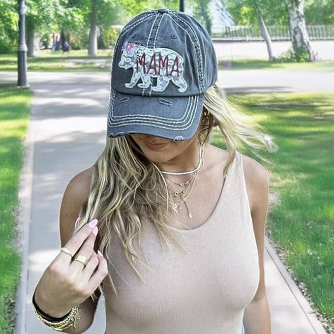 Vintage Patch Hat - Mama Bear Lace