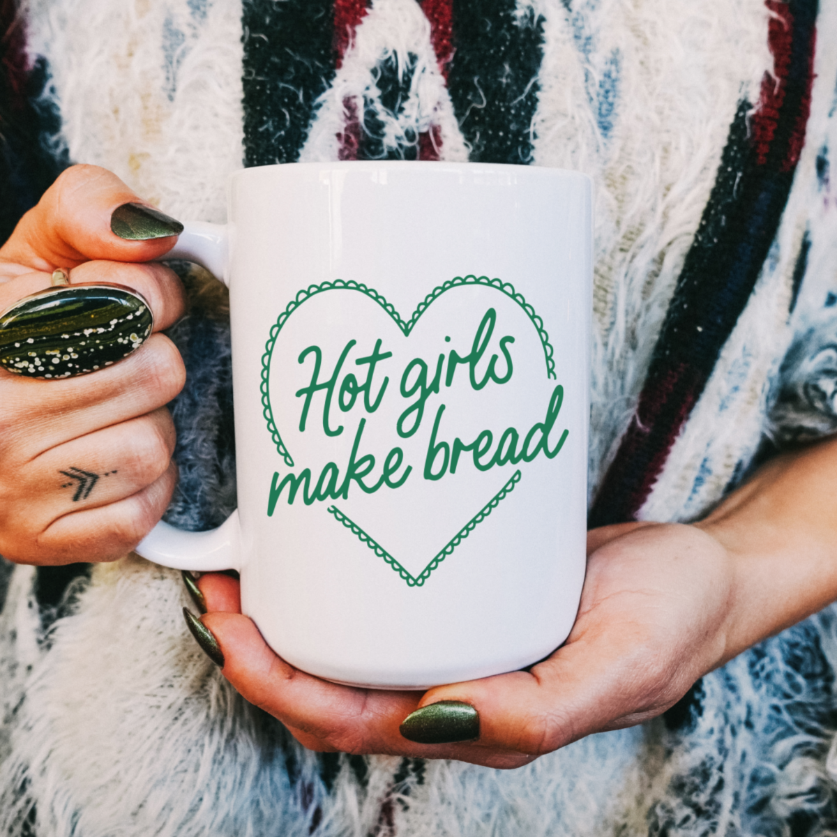 Hot girls make bread mug