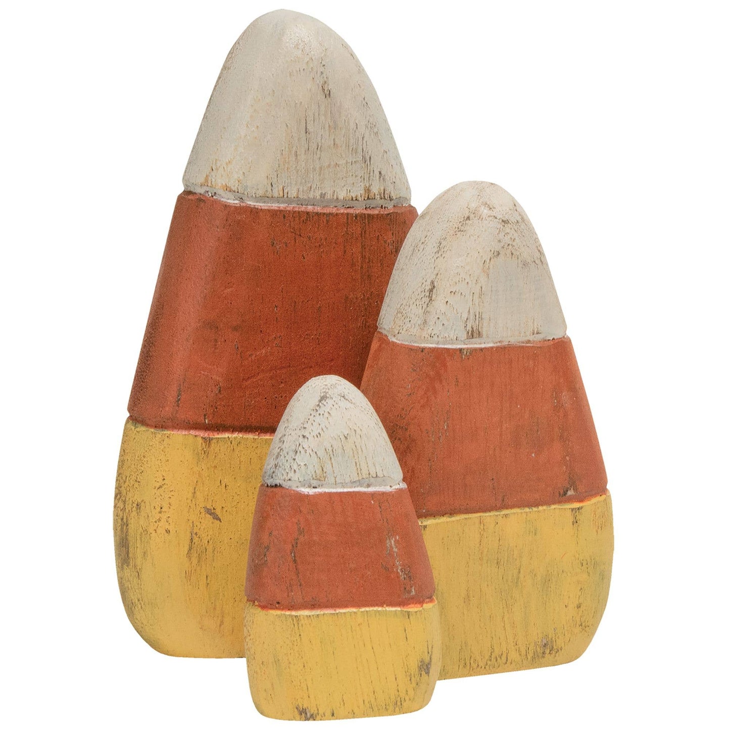 Wooden Candy Corn, Set of 3