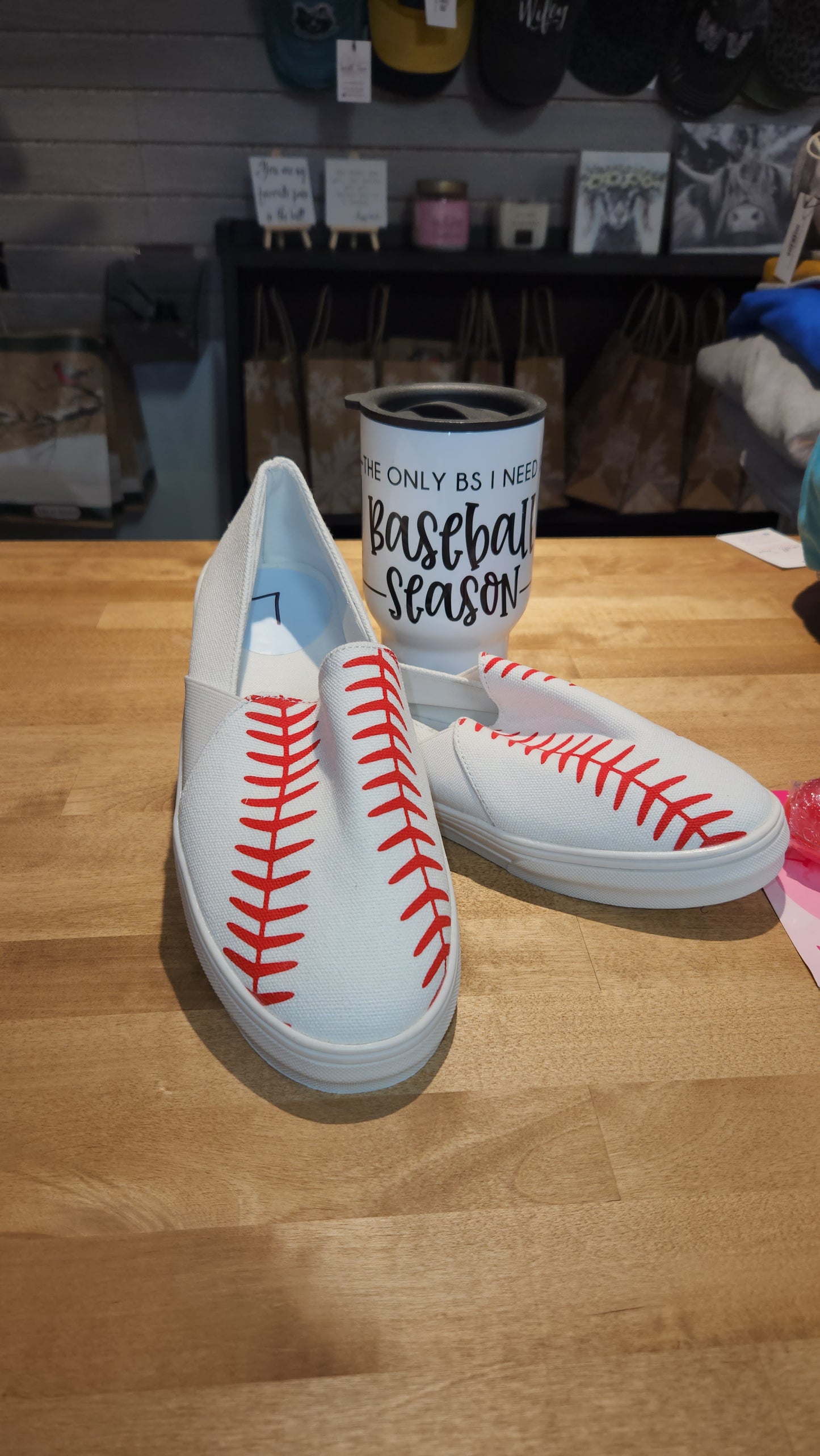 Baseball Slip On Shoes