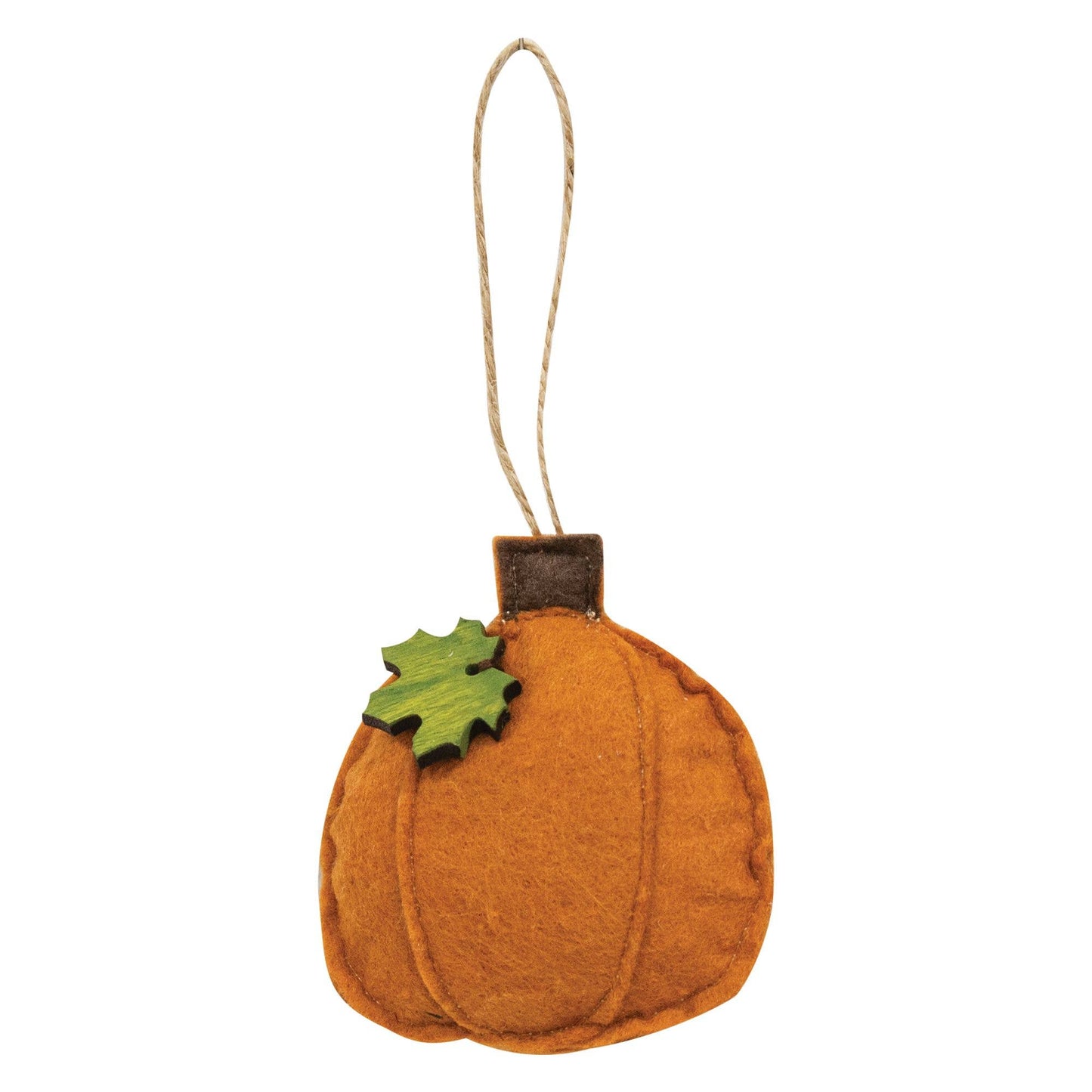 Orange Pumpkin Felt Ornament