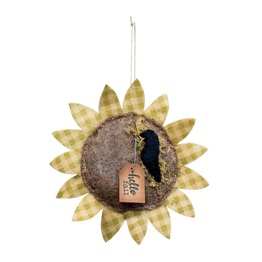 Hello Fall Sunflower Ornament