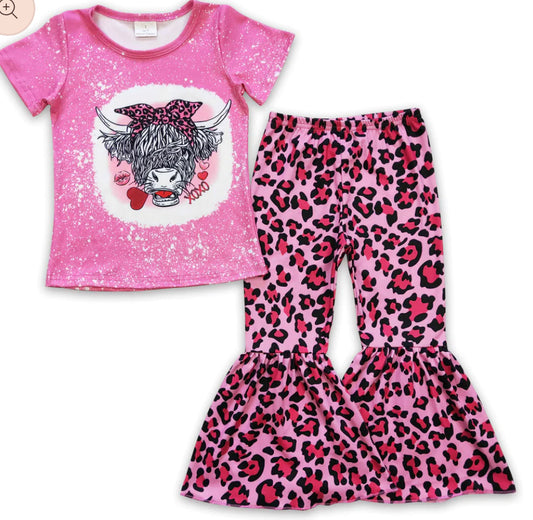Highland Cow Leopard Outfit