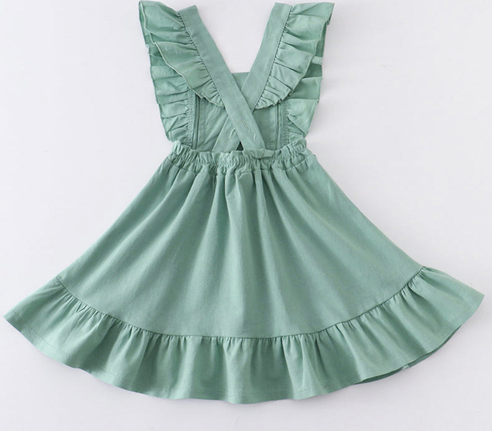 Green Flutter Dress